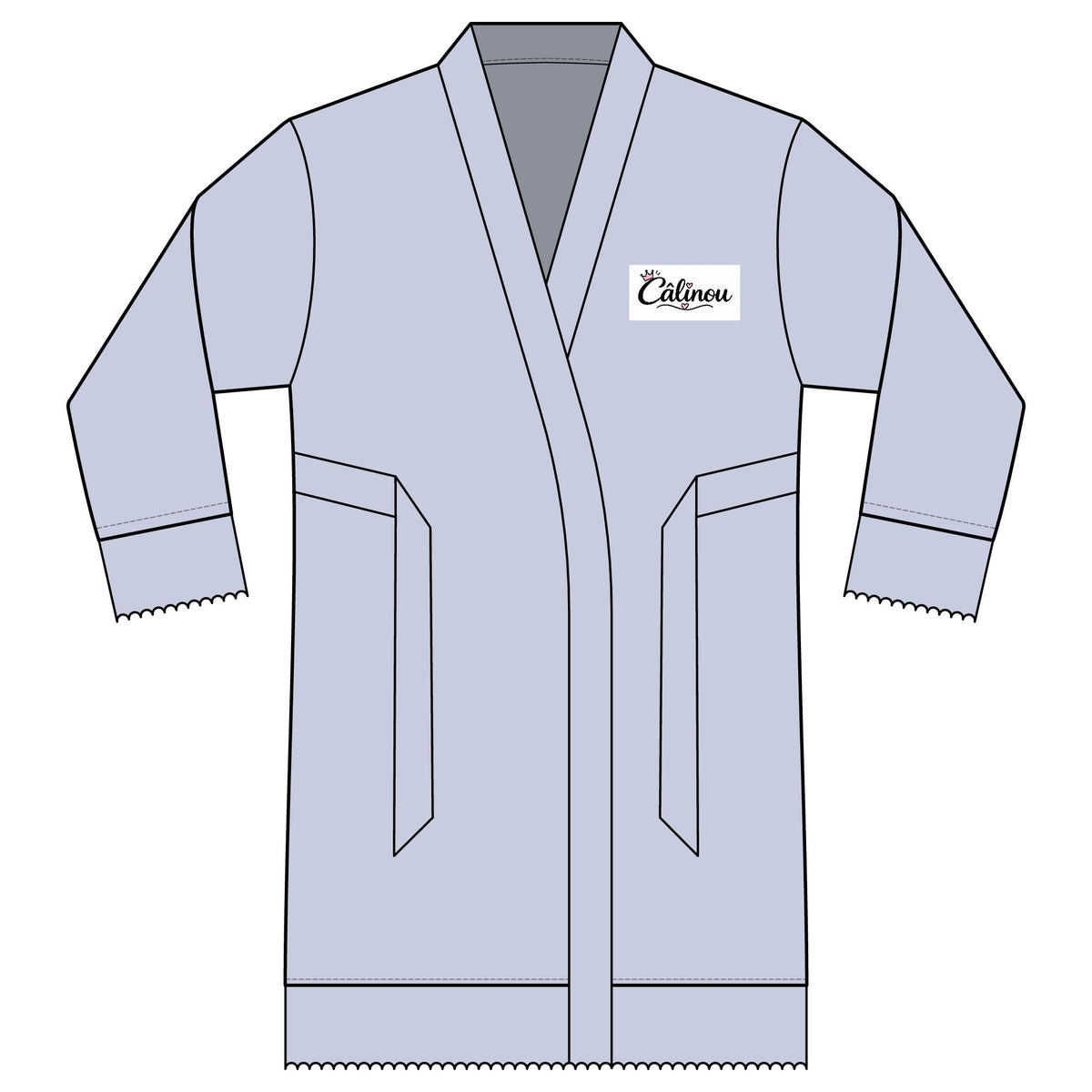 Peignoir en satin Câlinou