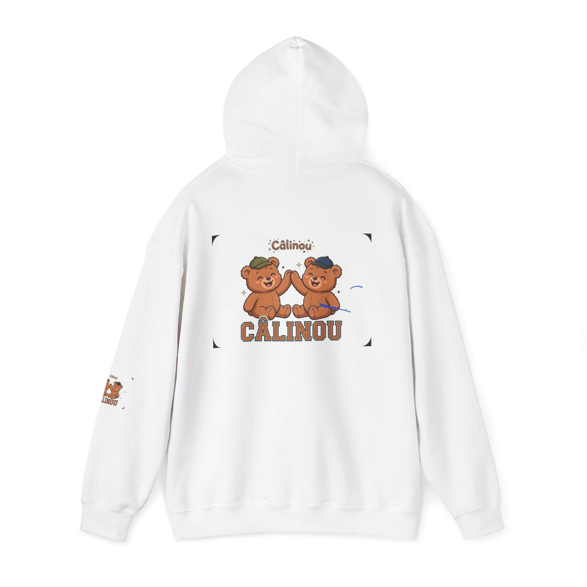 Chandail à capuche Gildan Câlinou – Oursons copains