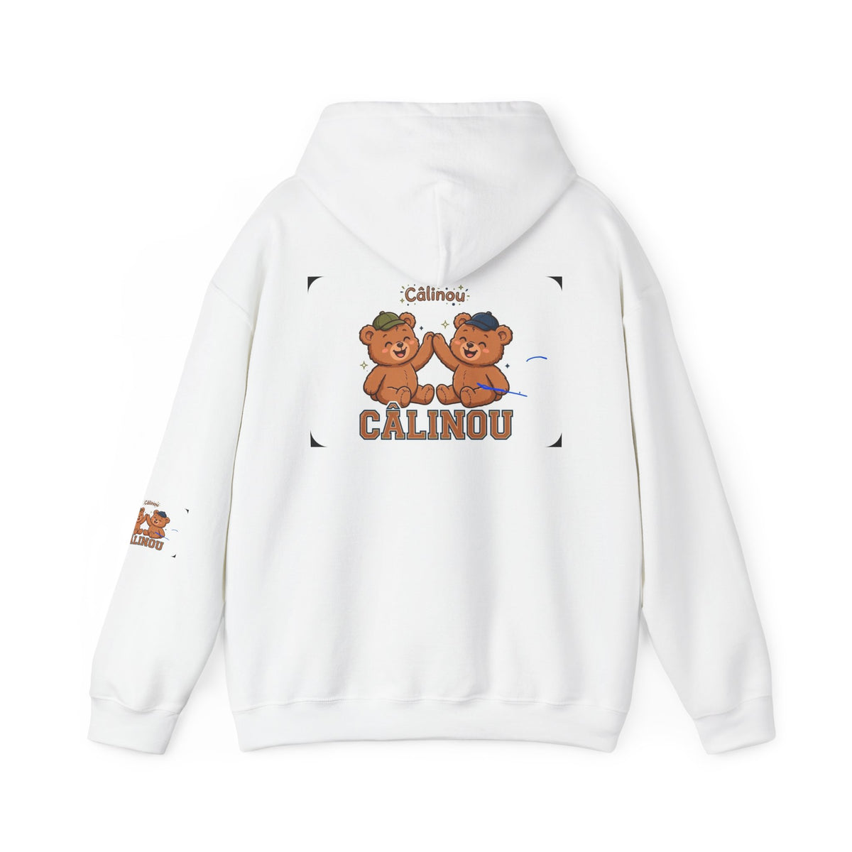 Chandail à capuche Gildan Câlinou – Oursons copains