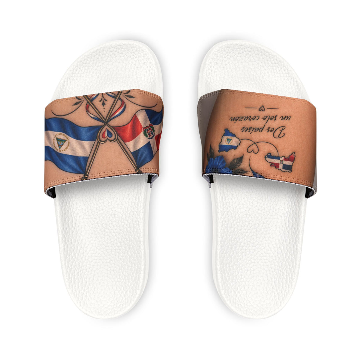 Sandales drapeaux croisés
