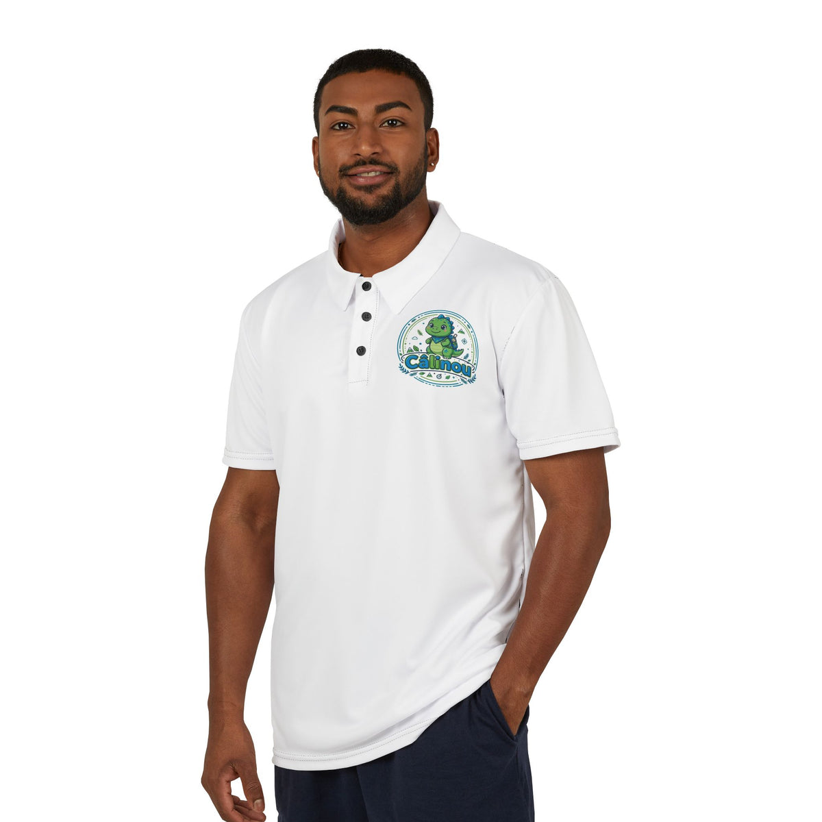 Polo Câlinou unisexe – Dino