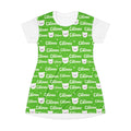 Robe t-shirt Câlinou verte