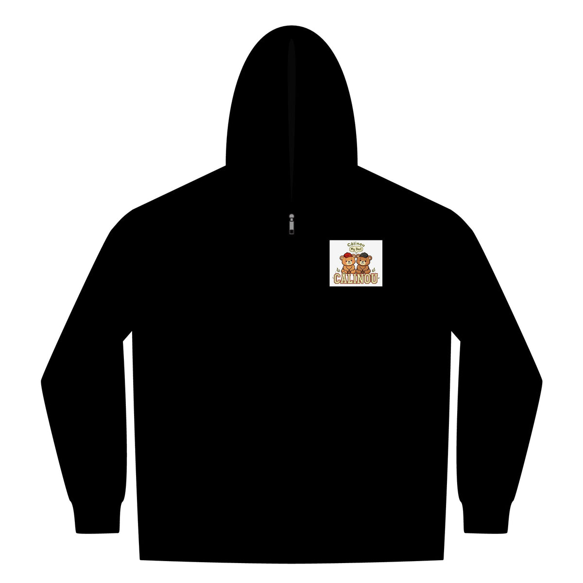 Chandail à capuche zippé Câlinou – Oursons