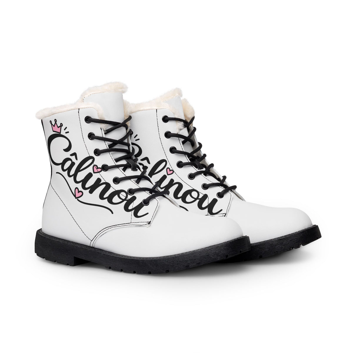 Bottes d'hiver Câlinou – Fourrure blanche
