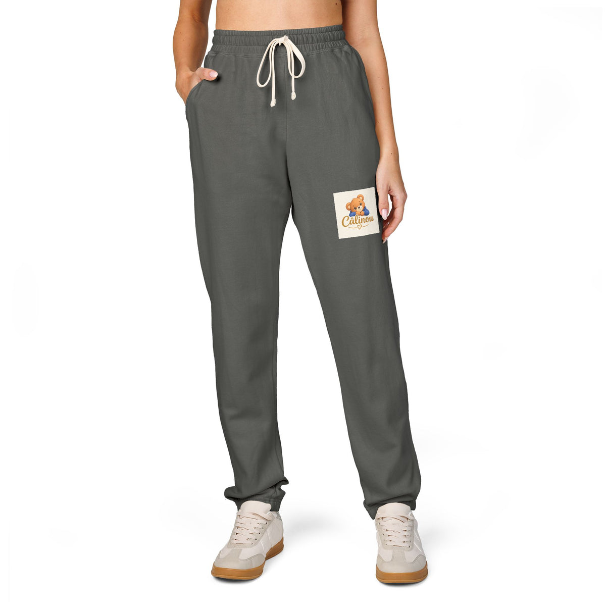 Pantalon molleton unisexe Câlinou – Logo ourson 🧸