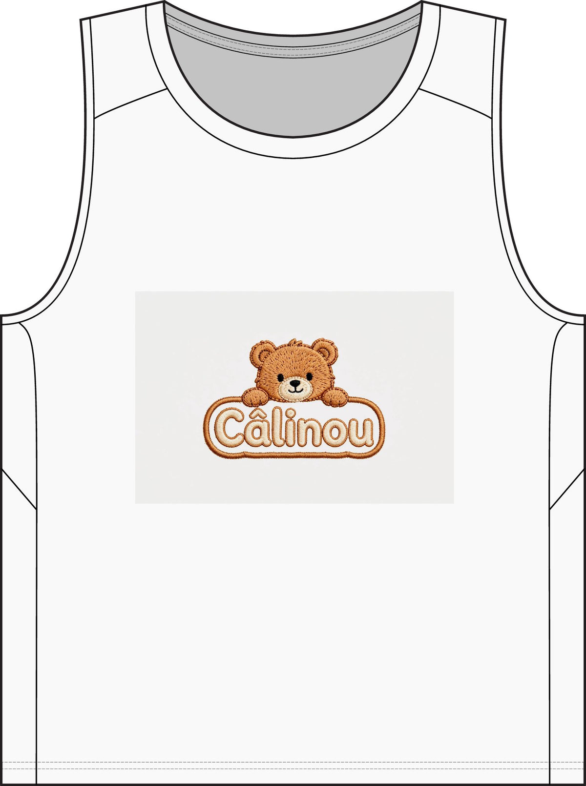 Débardeur sport homme Câlinou – Ourson