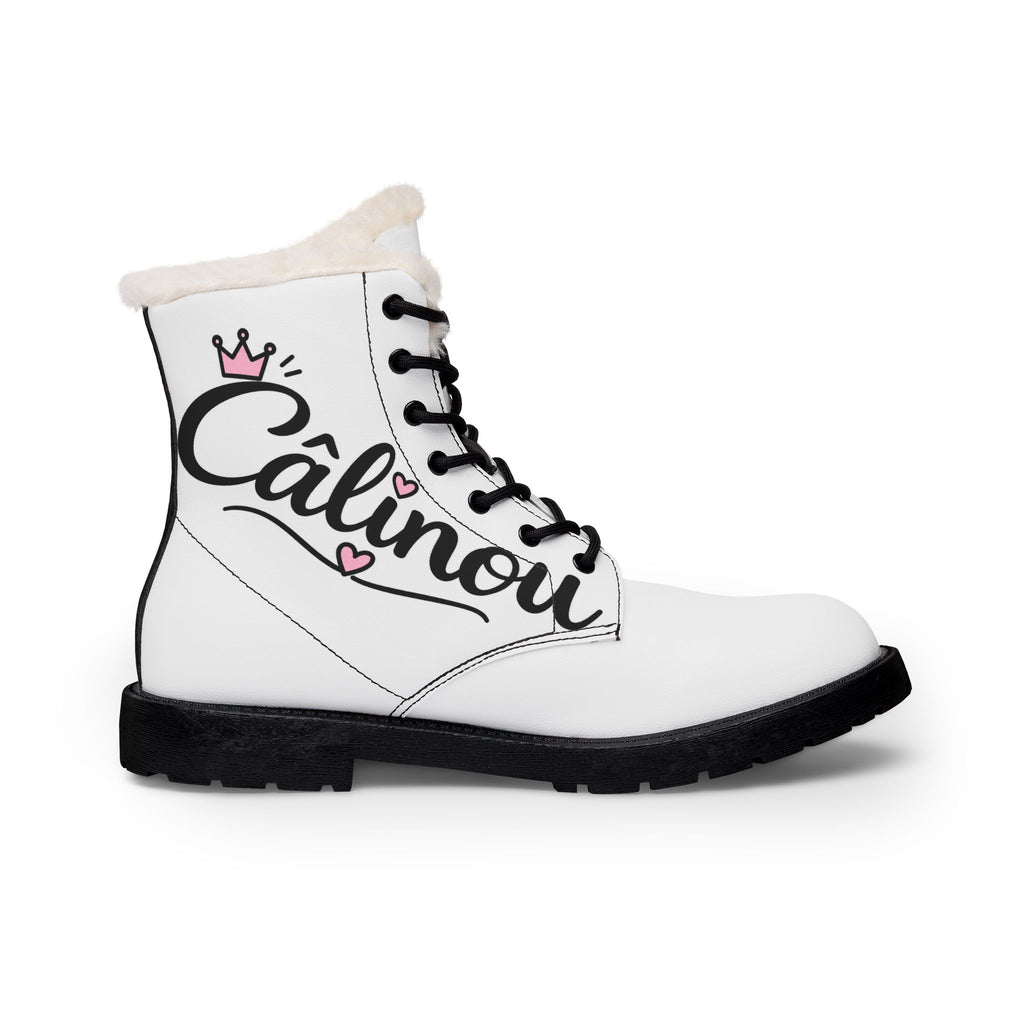 Bottes d'hiver Câlinou – Fourrure blanche