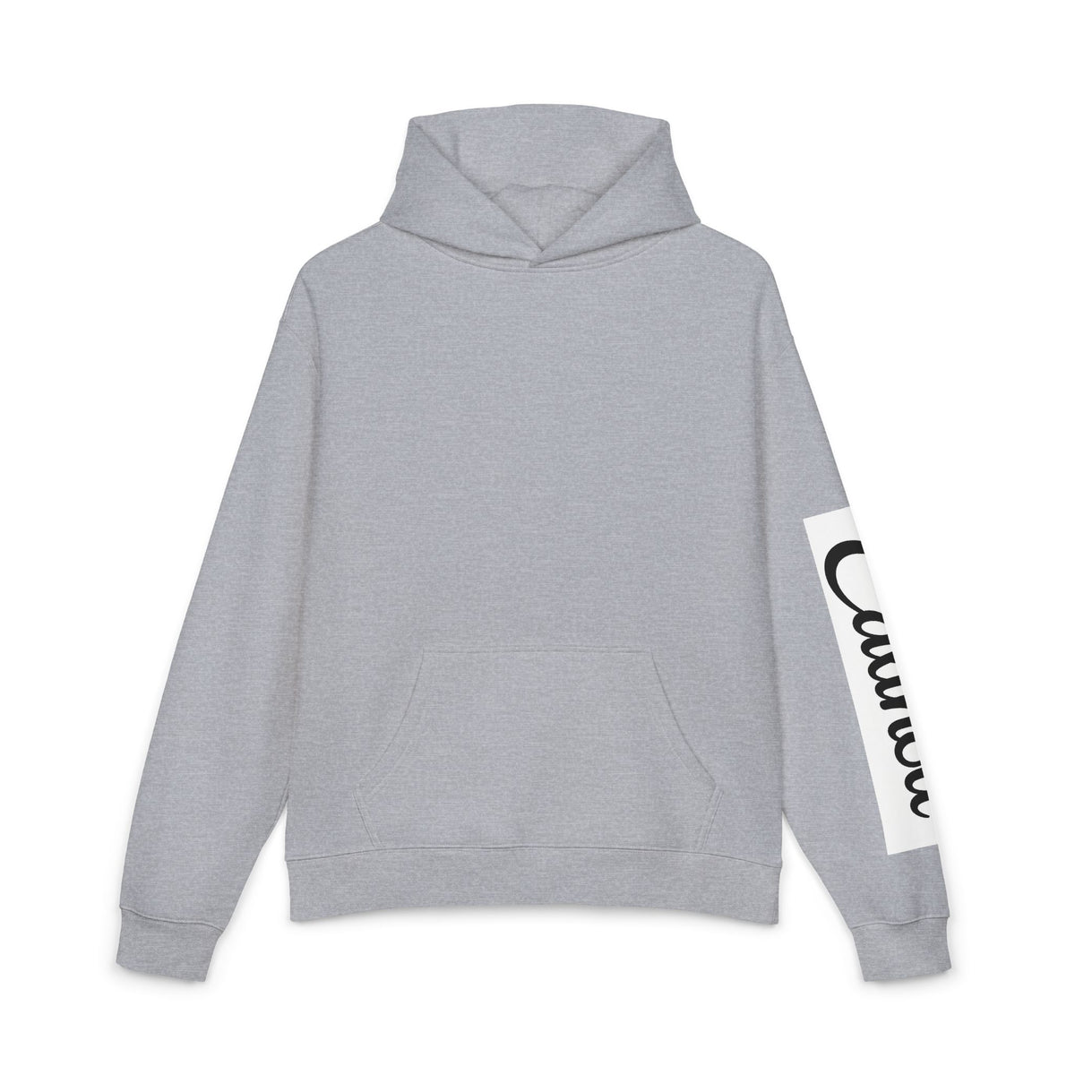 Chandail à capuche relaxe unisexe Câlinou – Logo sur la manche