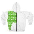 Câlinou Zip-Up Hoodie – Teddy Bear Pattern