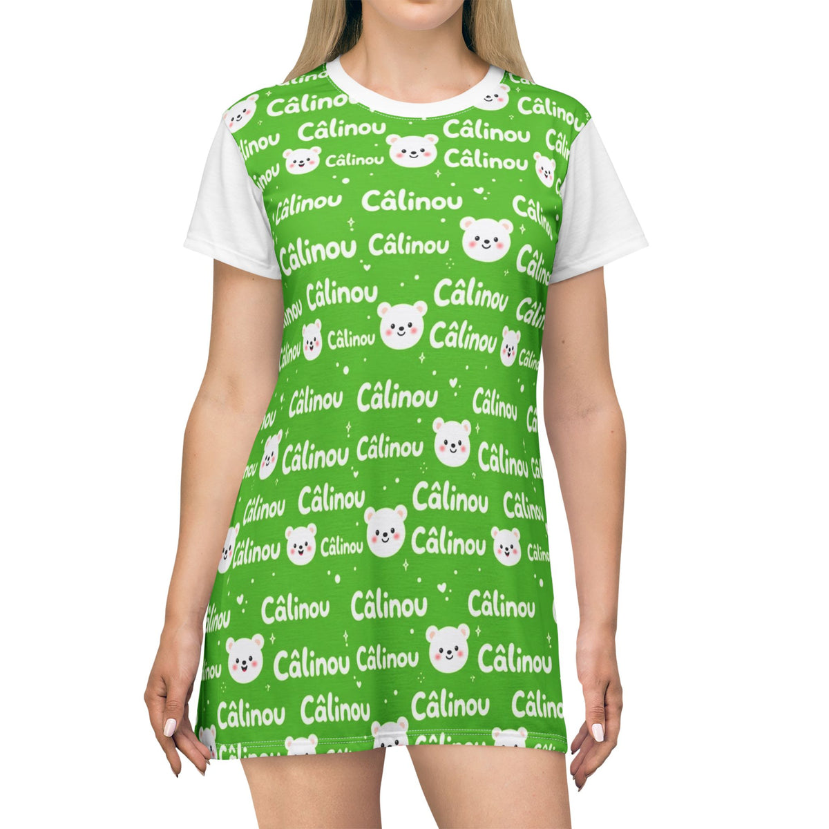 Green Câlinou t-shirt dress